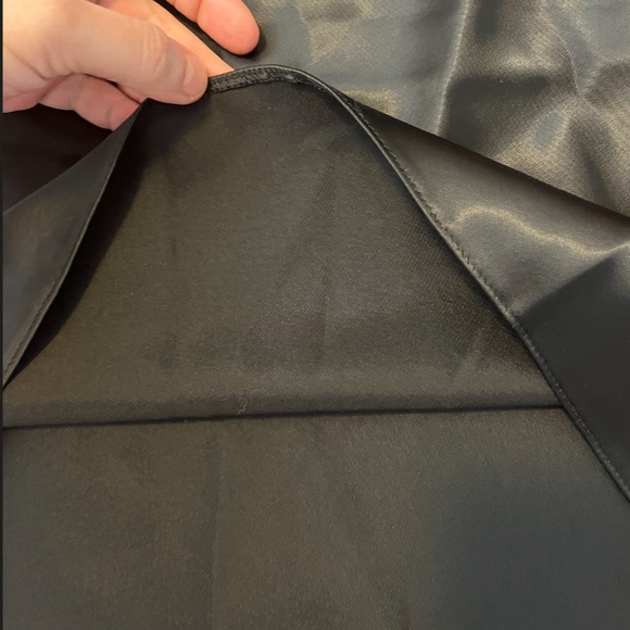 Local Heroes black and purple satin stripe party mini slip dress NWT - Picture 5 of 16